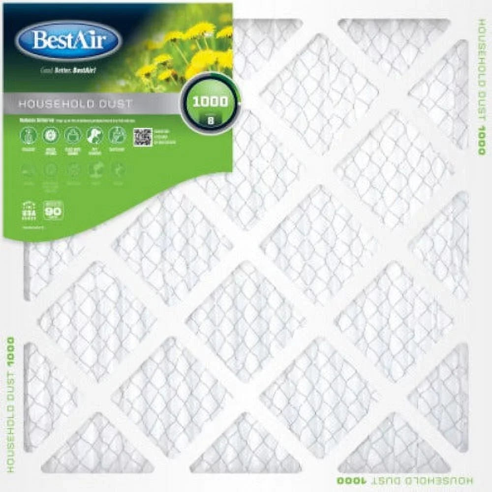 Best Air -2030-8-12 20" x 30" x 1" Pleated Furnace Air Filter 90 Days - Quantity of 12