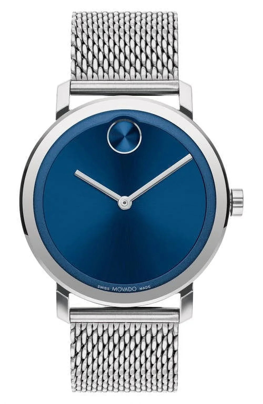 Movado Bold Evolution Mesh Strap 40mm Blue Dial Men's  Watch  3600901