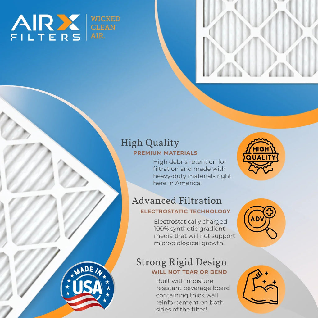 16x20x1 Air Filter  13 Rating, 12 Pack of Furnace Filters Comparable to  1500 - 2200 &  9 - Made in  by     .