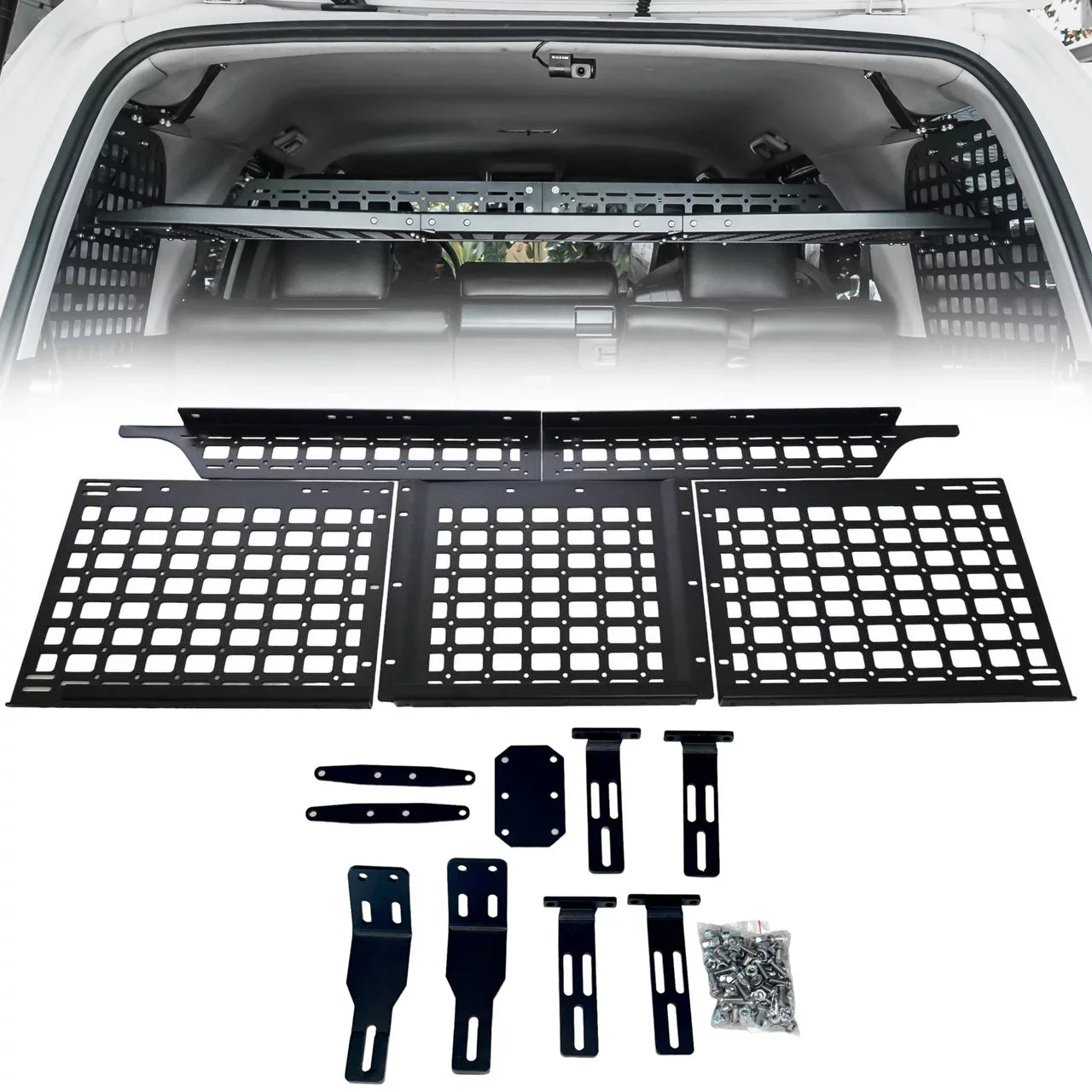 Molle Storage Panel Shelf for 2010-2023 Toyota 4Runner Black