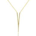 Blue Box Boutique Inc Cubic Zirconia Gold Pointed  Drop Pendant Necklace for Women, Teens