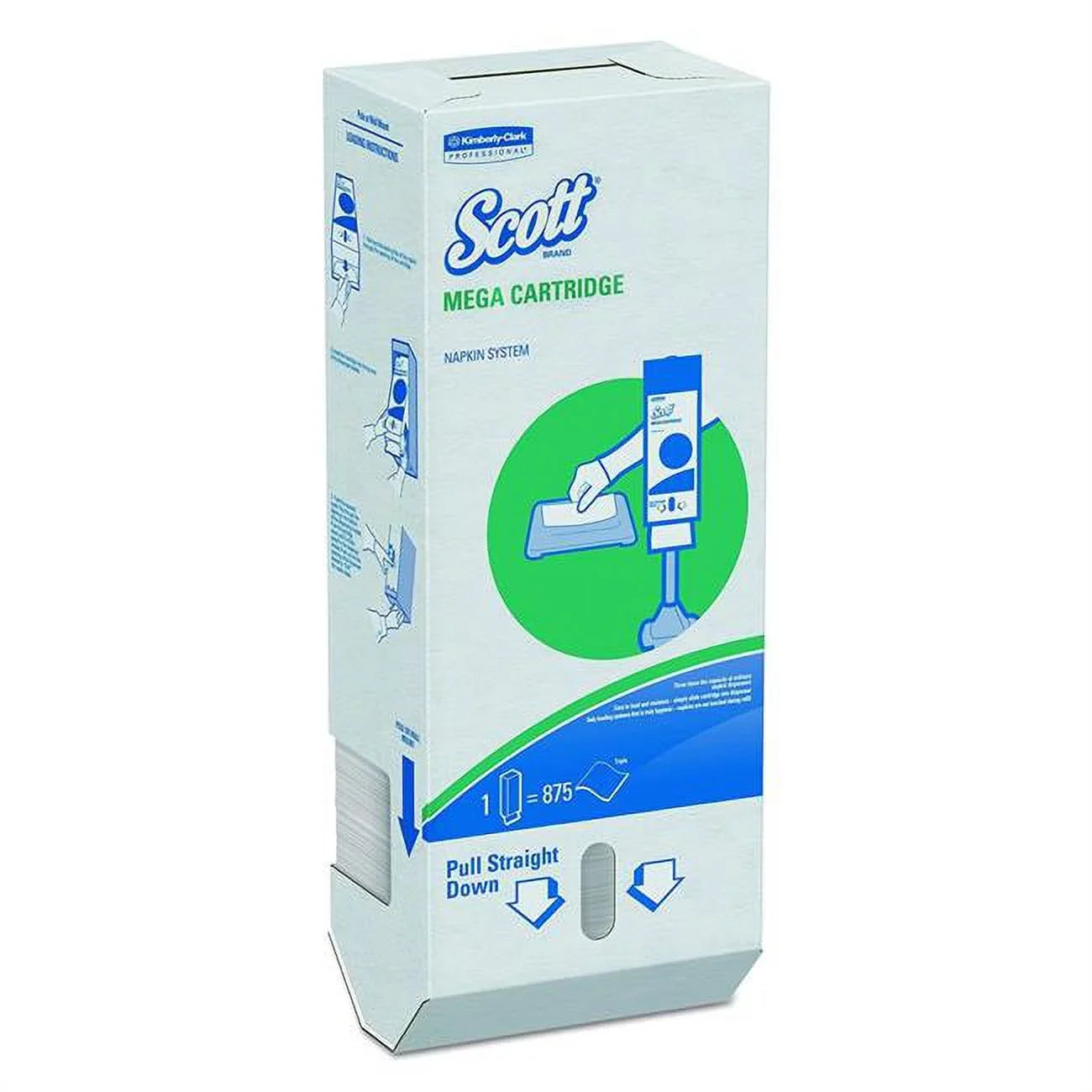 Kimberly-Clark 98908 Scott Cartridge Napkin, White - Case of 5250