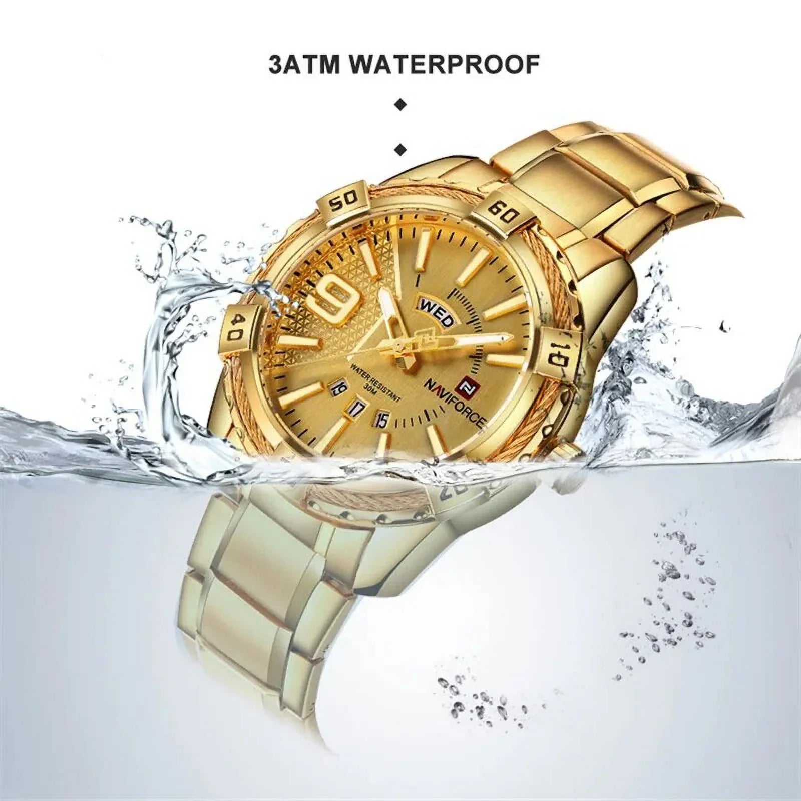 Luxury Brand Men's WristWatch Original Fashion Quartz Classic Watches For Men Waterproof Business Steel Band Clock Man