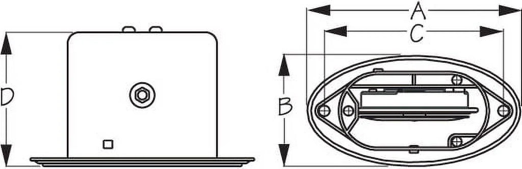 Sea-Dog Line 431230-1 Drop-In .2 Hidden Horn with Grills