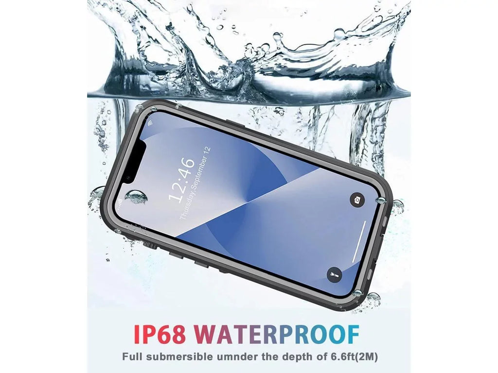 For iPhone 13 Case Waterproof Shockproof Dustproof Full-Body with Built-in Screen Protector,Underwater Full Sealed Cover Protective for iPhone 13 6.1 inch
