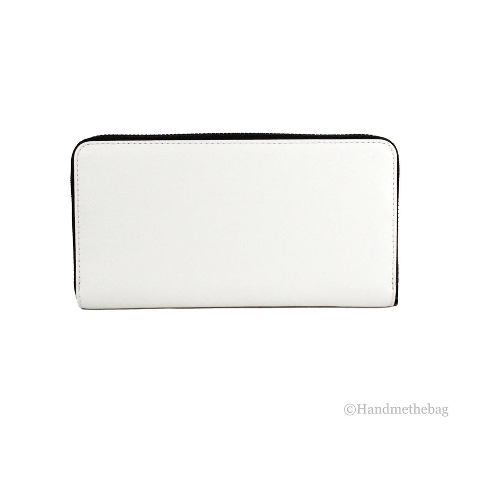 Marc Jacobs Large Cotton Crossgrain Leather Continental Clutch Zip Around Wallet