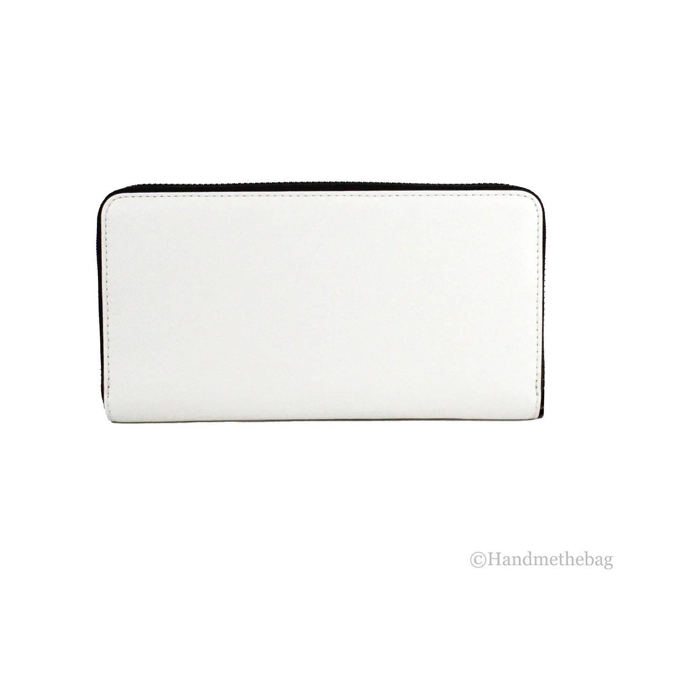 Marc Jacobs Large Cotton Crossgrain Leather Continental Clutch Zip Around Wallet