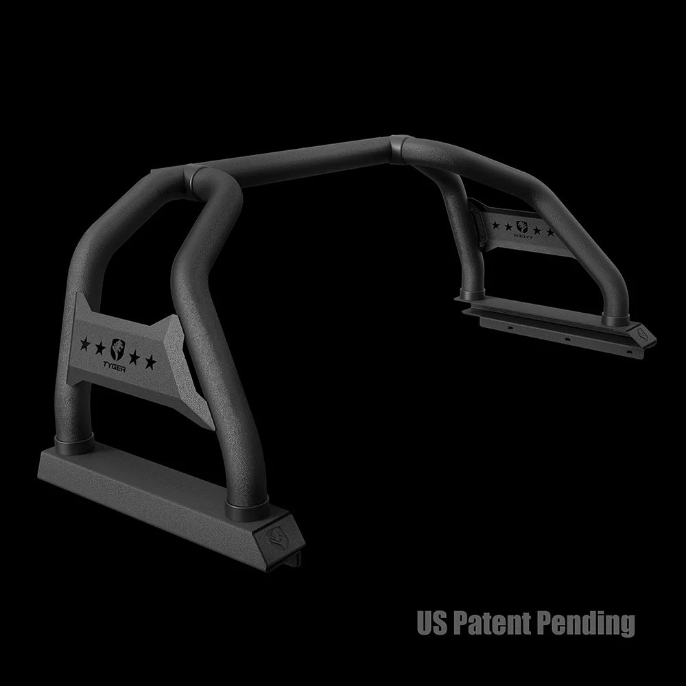 Tyger Auto Sport Bar Compatible with 2022-2024 Toyota Tundra (Exclude ) | 5.5/6.5' Bed | - | Textured Black | Light Mount | Roll Bar