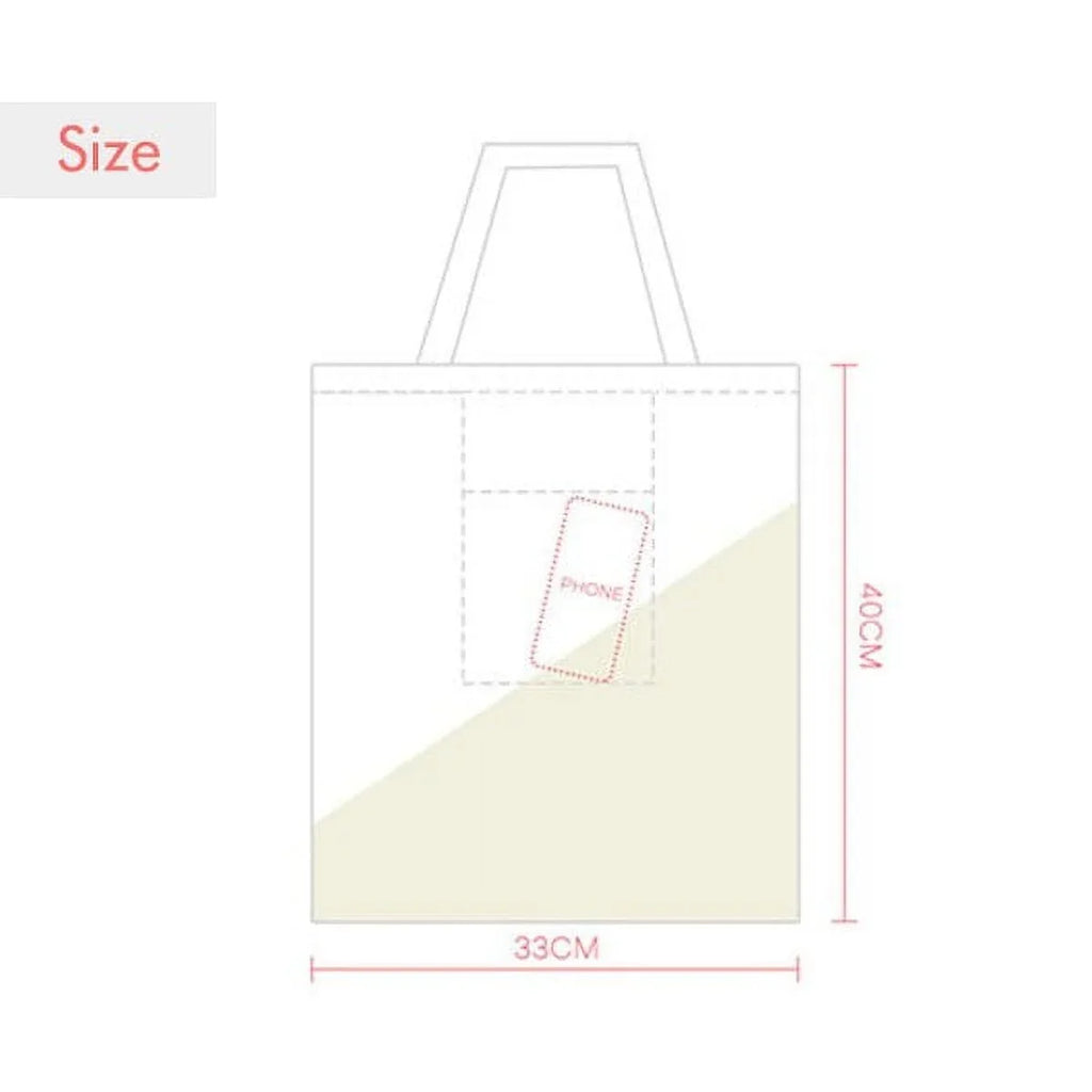 November Orange Film Valentines Day Tote Canvas Bag Shopping Satchel Casual Handbag