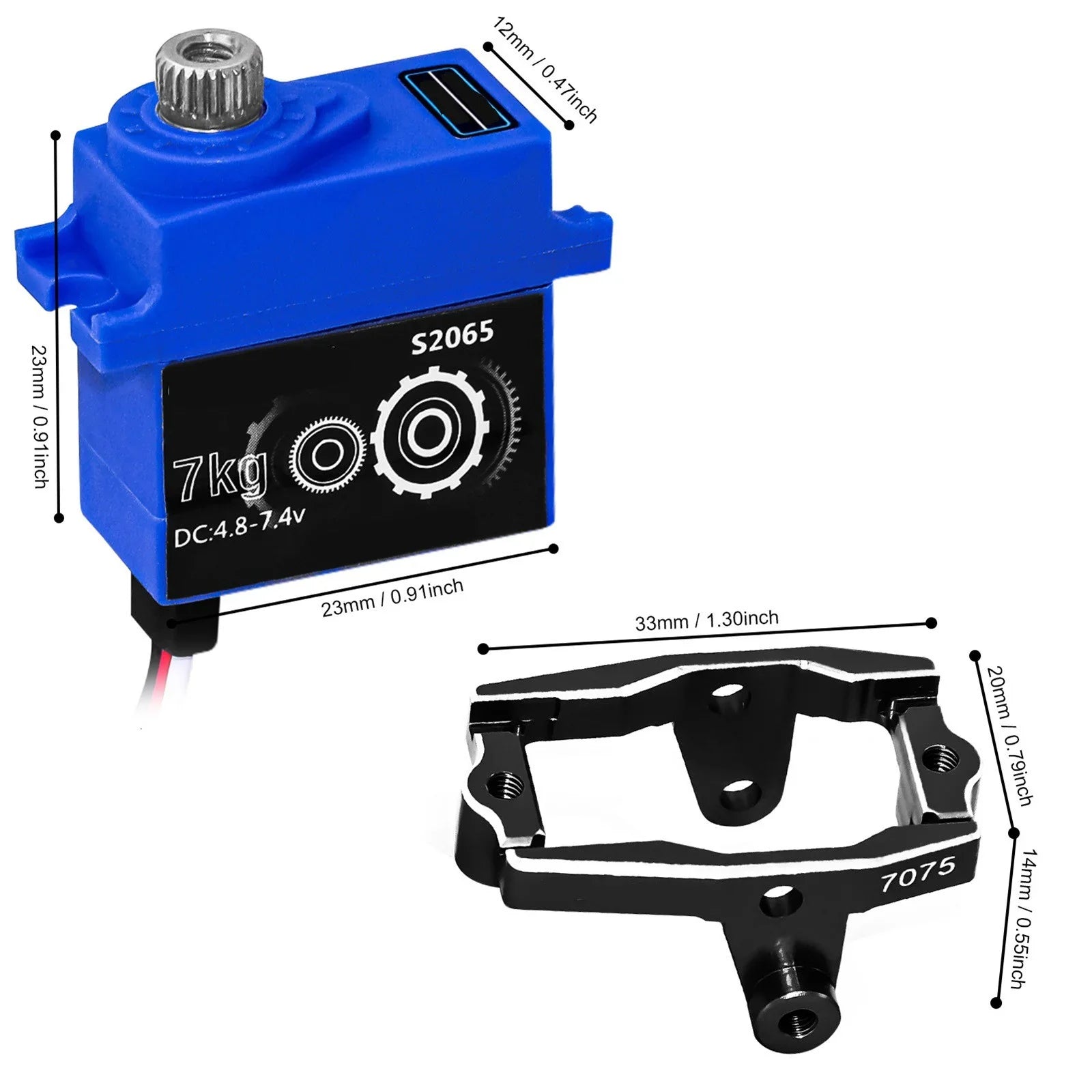 Season Saving Clearance 2023RC Digital Micro Servo Metal Gear Servo with Mount and Servo Horn for 1/18  Servo  Car Upgrade Parts Holiday Gifts