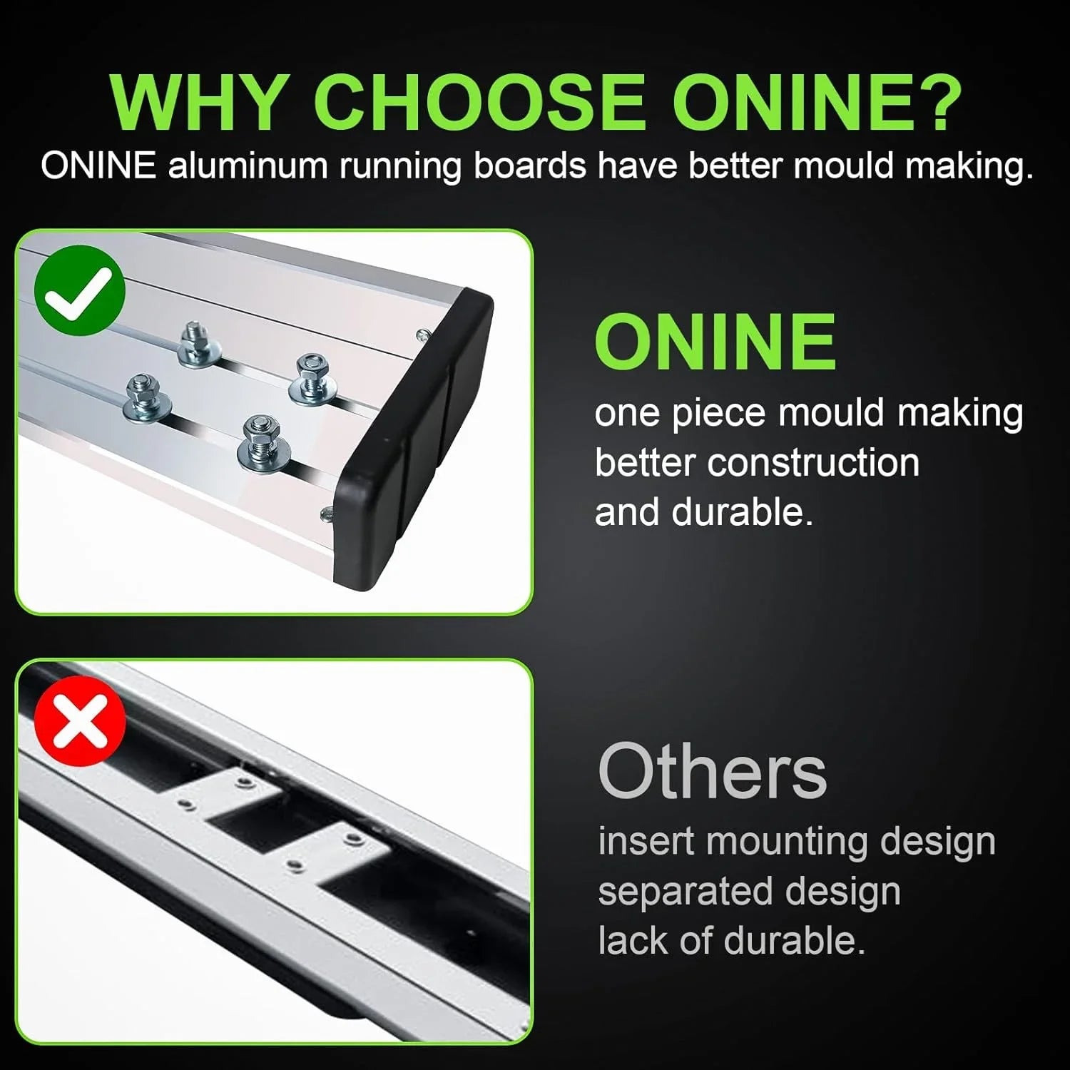 6" Chrome Running Boards Custom Fit 2019-2024 Chevy Silverado/Gmc Sierra 1500 & 2020-2024 Silverado/Sierra 2500/3500 Crew Cab Aluminum Polished Side Step Nerf bar