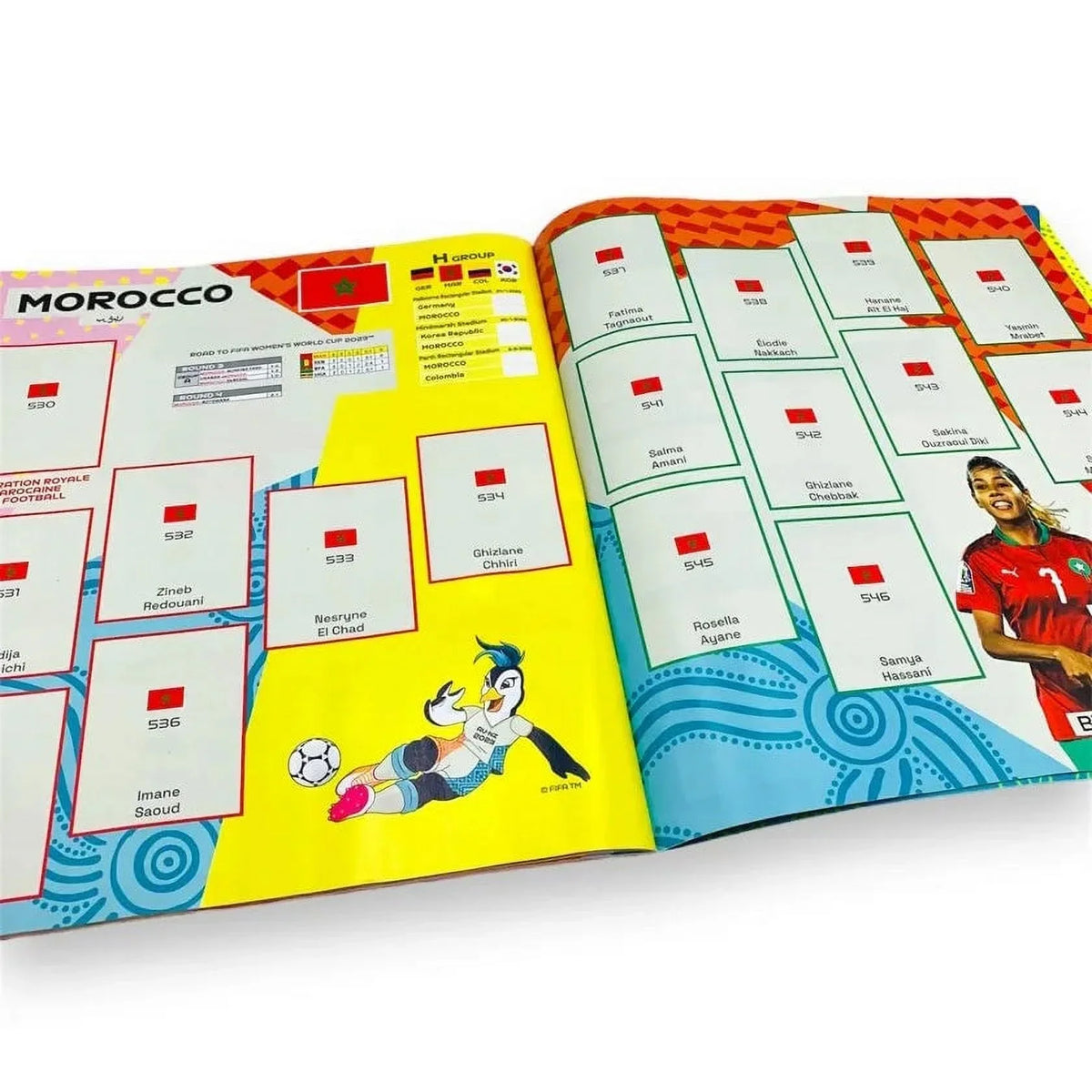 2023 Panini Women's  World Cup Stickers - Mega Starter Pack (Album + 51 Stickers)