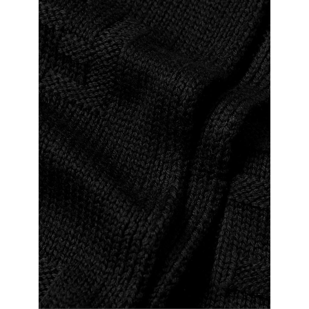 Fendi  Karl Nero Jacquard Wool Scarf