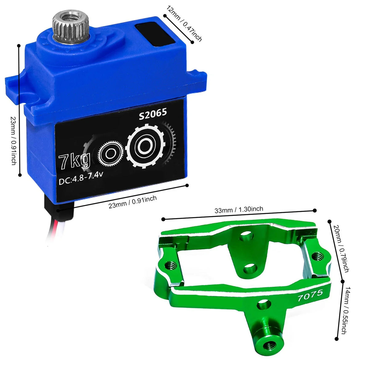Season Saving Clearance 2023RC Digital Micro Servo Metal Gear Servo with Mount and Servo Horn for 1/18  Servo  Car Upgrade Parts Holiday Gifts