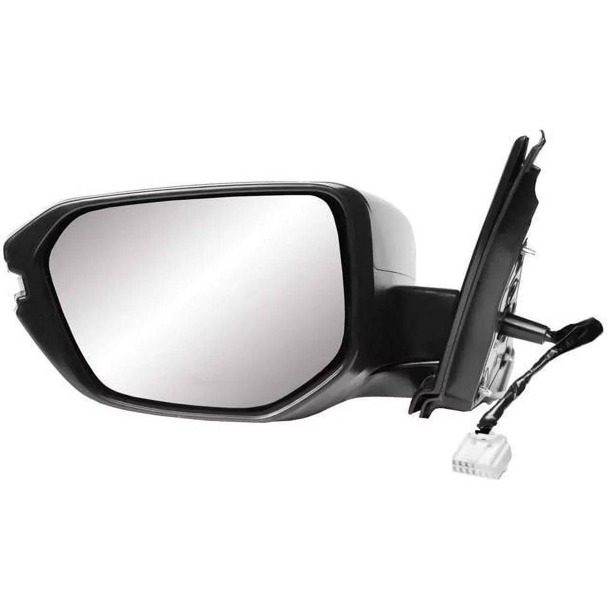 '-Source Driver Side Mirror for  Civic Hatchback, (textured black w/ protective, w/turn signal, foldaway), w/o camera, w/o chrome trim, , (17-20) 63636H