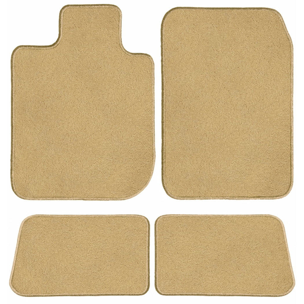 Beige Classic Carpet Car Mats / Floor Mats, Custom Fit for 2011, 2012, 2013, 2014, 2015, 2016, 2017 - Driver, Passenger & Rear Mats