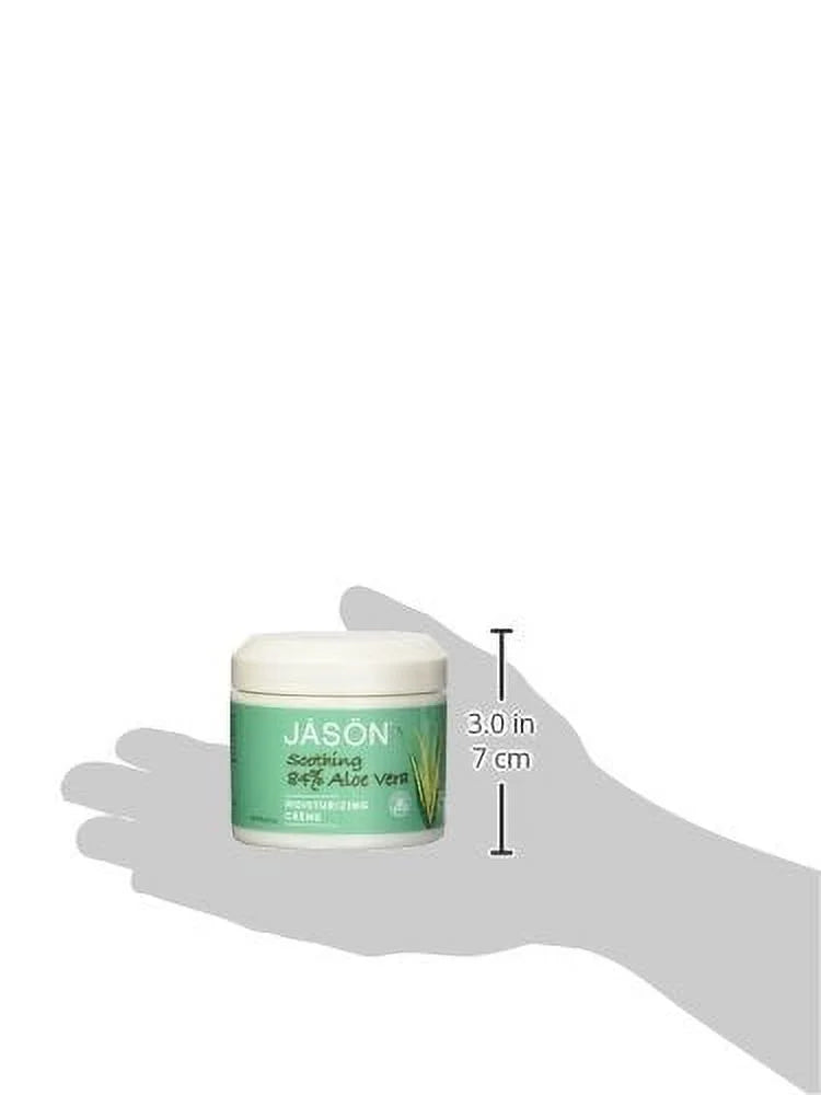 Jason Pure Natural Moisturizing Creme, Soothing 84% Aloe Vera, 4 Ounce (Pack of 3)
